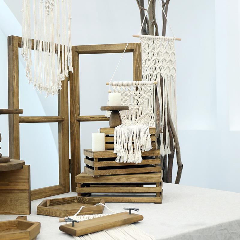 F76M7TTSUM7波西婚米亚风格C甜木品台组合森系甜品架庆道具制复迪