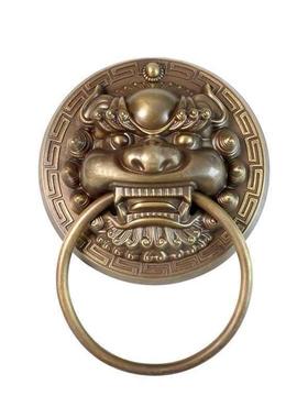 仿古大边门铁板包条钉拉手压门装63659配件中式木门饰腰线角花