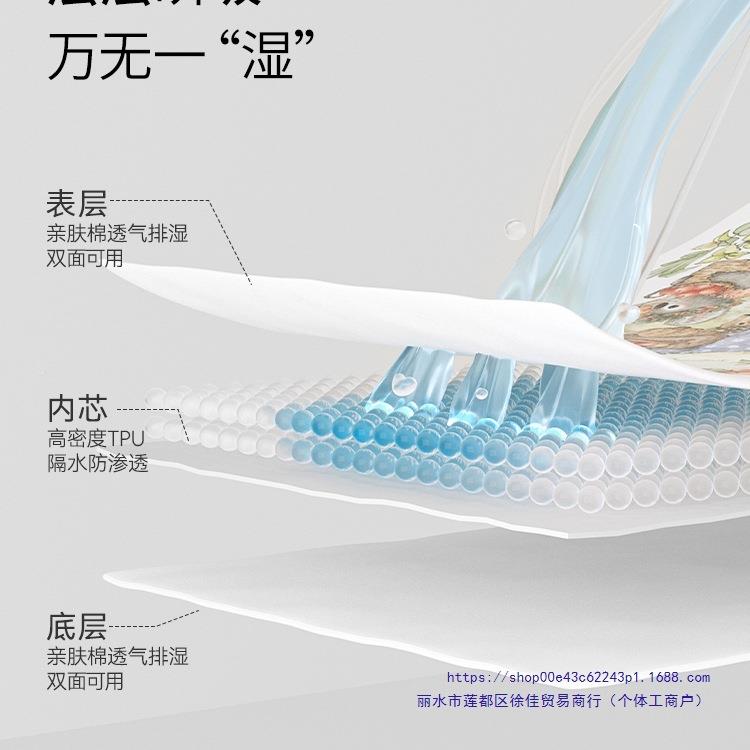 可新婴尿儿隔垫巾防水洗床垫宝宝隔夜尿10052812片透气生2条装
