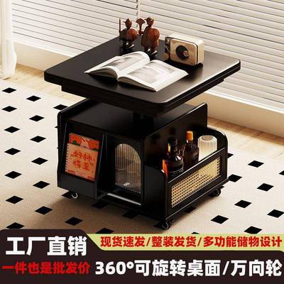升降茶几叠折移木动推车实茶茶台桌JJJ小户型客厅多功能沙发餐桌