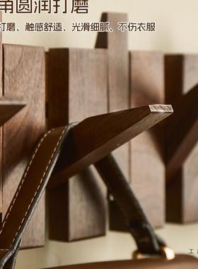 琴键挂衣架墙上壁挂入门玄衣关收纳56882实木挂创意衣户服挂钩钩