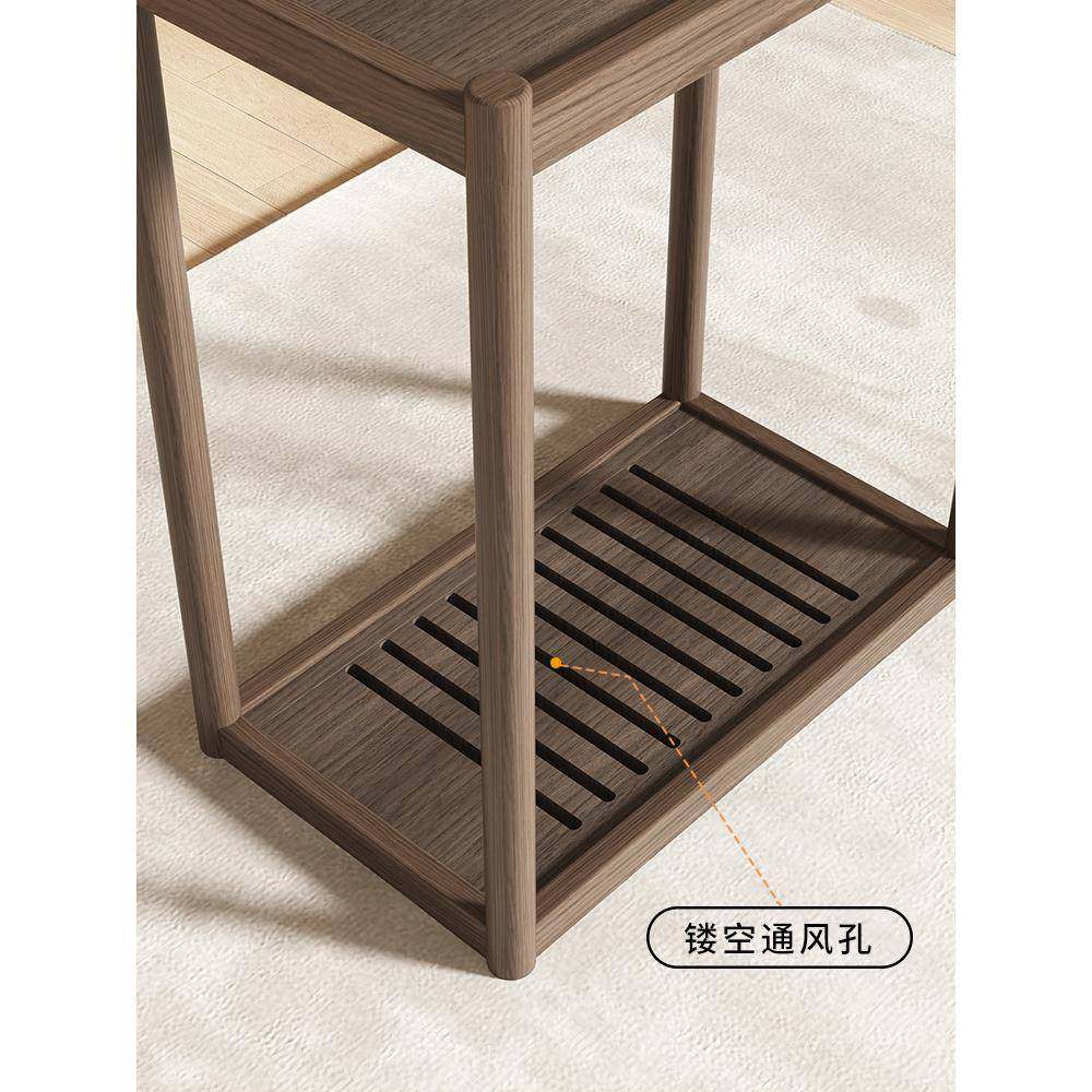 实木电脑主机托架机31627托落架电脑打印机置物架地底箱座移收动