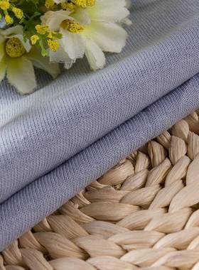 桥面料场全棉针织料单面T恤粗针汗布柯16FRJ支市纯棉面针织布