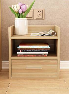 WY现代床头柜卧用室小柜柜子迷你小型床66220头收纳家拼接储物床