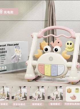 男女宝宝步身24196车脚踏学钢琴健架新生儿多功车能玩具车益智早