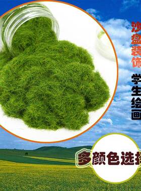 鱼缸造假15619山头景仿真铺草微景观苔藓假树室内装饰草粉仿真绿