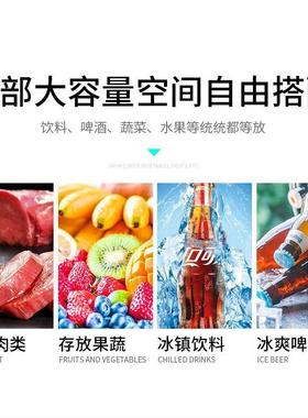 商用卧式温柜冷柜大ZZ101278冰柜大容用量冷冰冻双冰柜冷冻柜家99