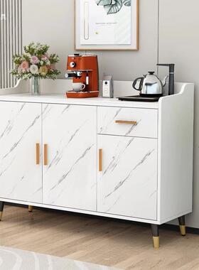 岩板餐边靠墙体茶吧柜子一柜机家用柜厨房储物80876现代简约茶水