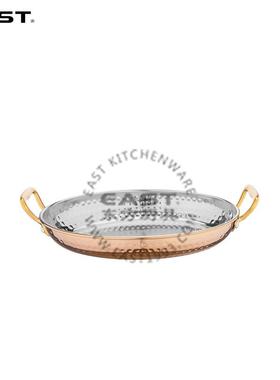 镀金灰印双菜耳蛋形锤碟MSC色灰色