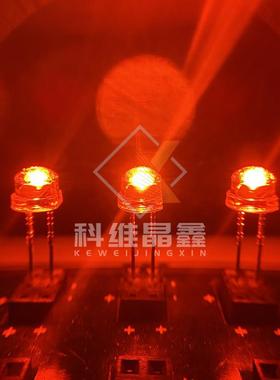 F5帽灯珠红光黄光led金线5草m圆头红色晶元14iml芯片超高m亮99611
