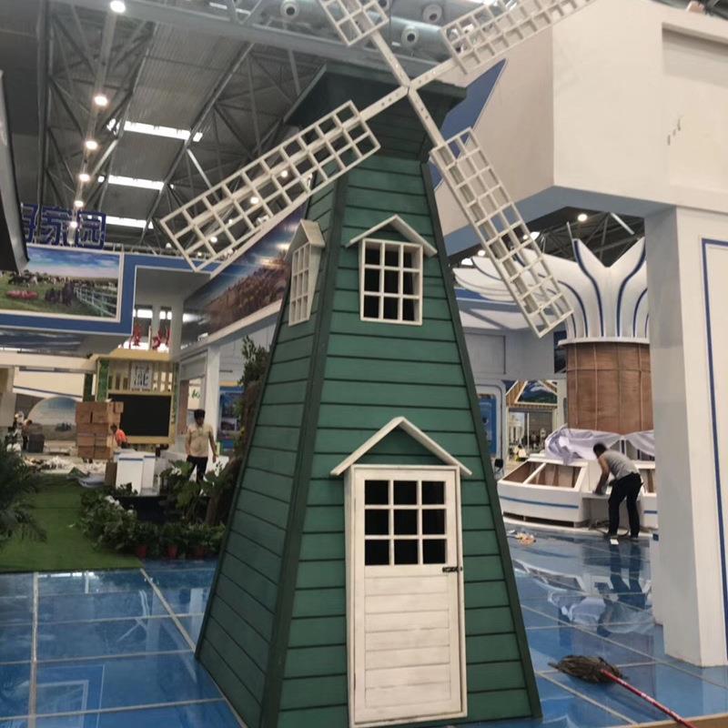 风车木防塑腐防水户外兰景花园房子荷小屋木屋别墅度fc001观假田