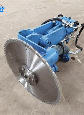 挖机单片园锯树修枝果机切速沙柳绿篱64612圆盘锯高路修枝伐木公