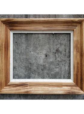 实木大画框免组装简欧框油画油画美外框装72557裱素描水彩画装式