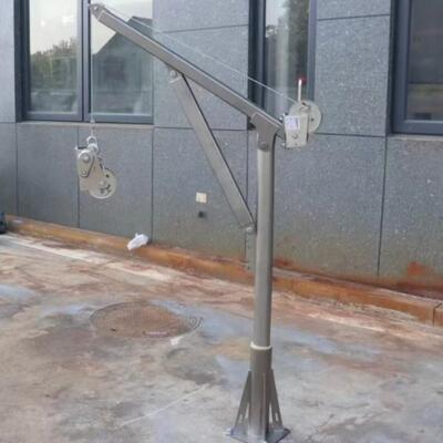 不钢手摇吊机支不锈车钢手摇绞盘双架向自锁绞防腐锈蚀YZT起重架