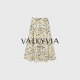 韩系小清新印花大摆口袋设计半身裙352538 悠悠奢品 Valkyvia