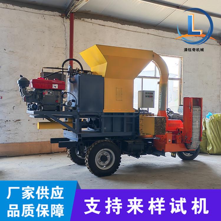 玉米秆粉碎打包机青储发电套袋498打包秸机柴两用酵秸秆压块机