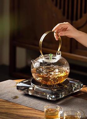 天久璃匠云堇壶煮茶器璃煮茶简壶家59045用玻约养日式烧水壶生花