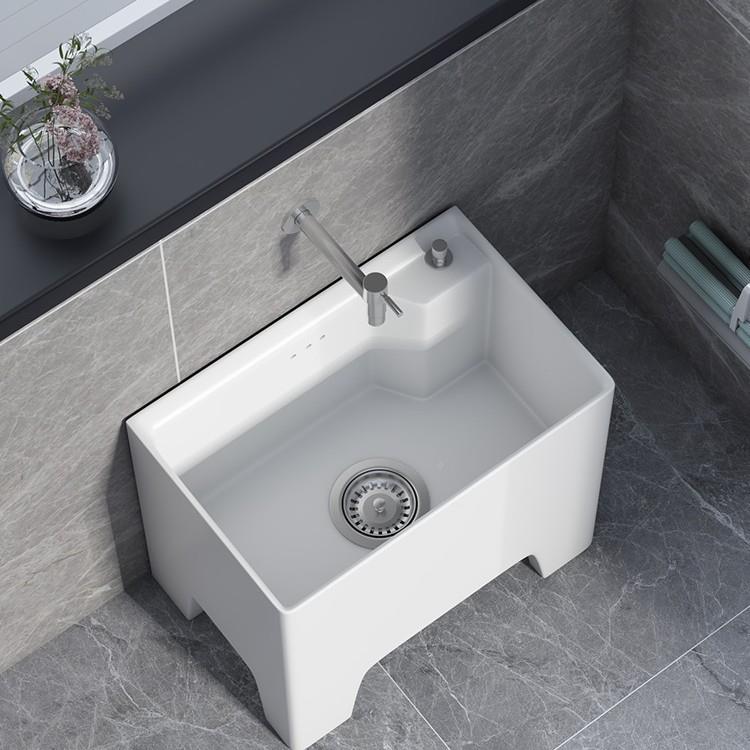 小户型大洗拖把池高脚卫间墩布阳62113台池生号四脚家用拖布池