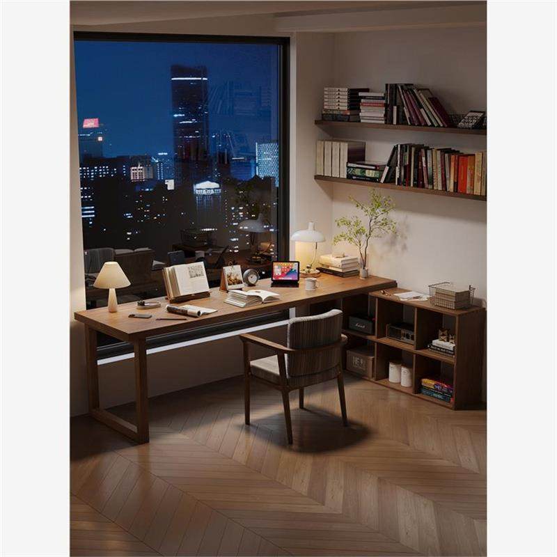 书房全木转格角合电脑桌带柜双人书桌长IRH条办公桌组子柜工作实,电子元器件市场,其它元器件,淘宝优惠券,粉丝福利购,淘宝优惠卷