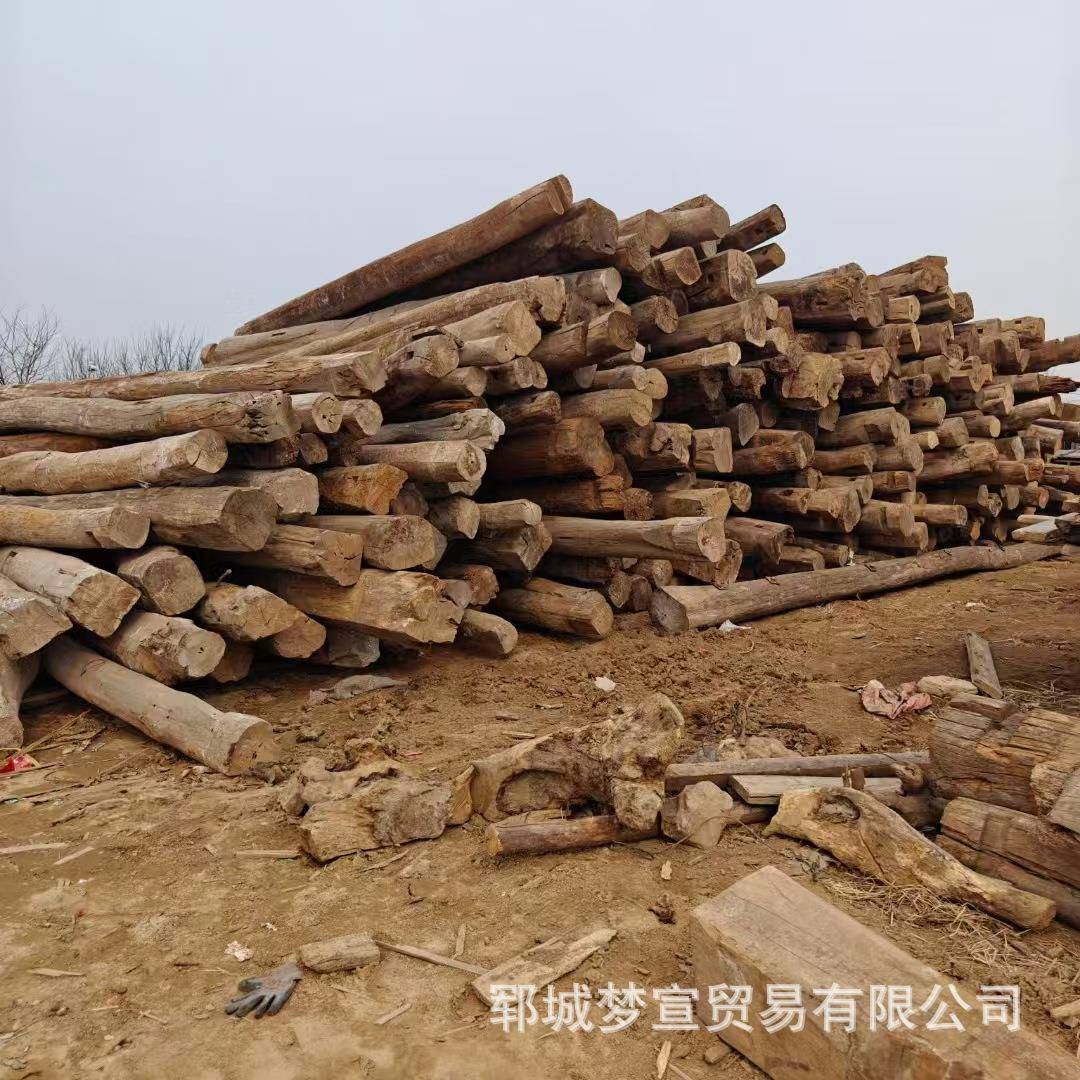 老榆木檩梁条房梁木方古建古实木材料复原木房宿中式UDV民仿古隔