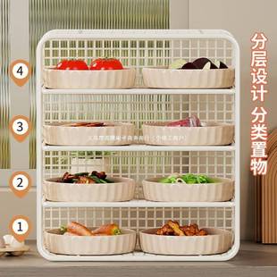 备放多菜功能饭易菜菜YGR架配台面盘子置物架菜多层简做收纳厨房