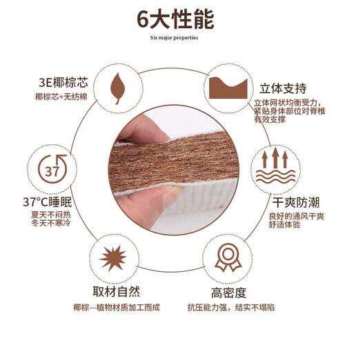 亚8M0打坐垫禅修垫加厚468麻棕椰丝方形坐垫蒲6佛团拜垫拜垫跪