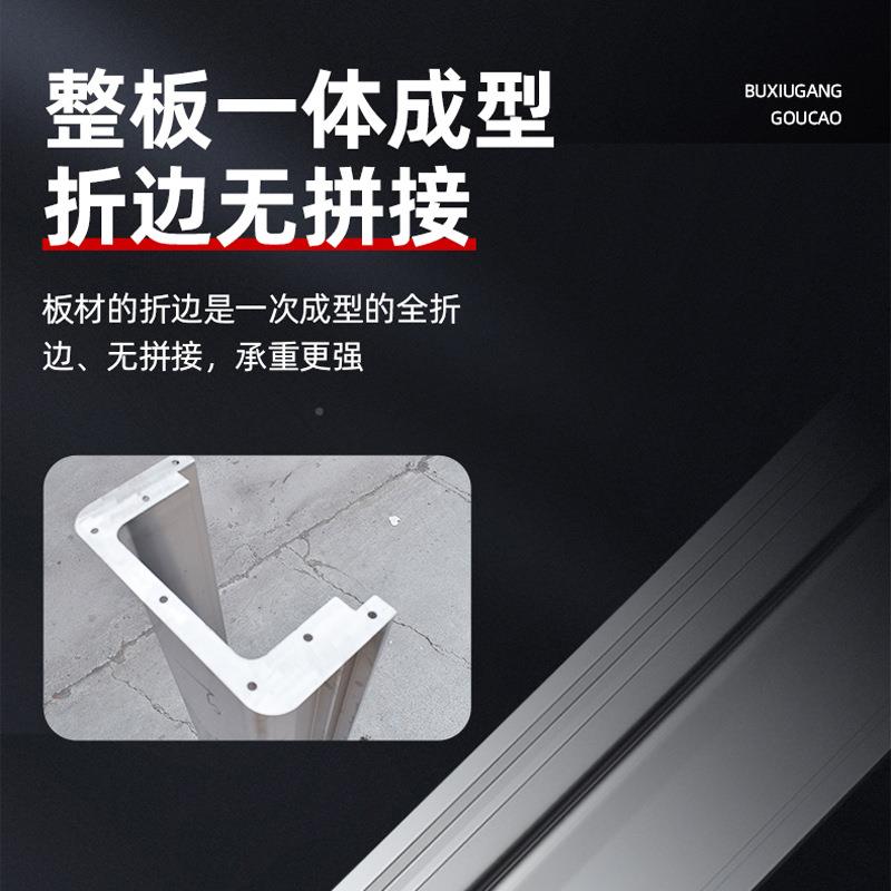不锈钢水排水沟槽酒钢店厨房卫生间527用沟不锈槽盖板沟地沟水槽