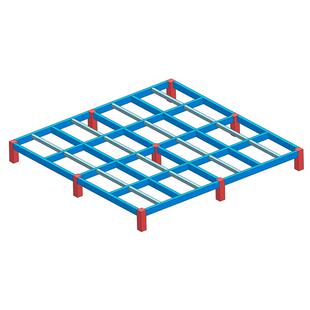 钢制车叉铁盘重型仓储货金物86铁栈板物流铁垫板防潮板属托托盘卡