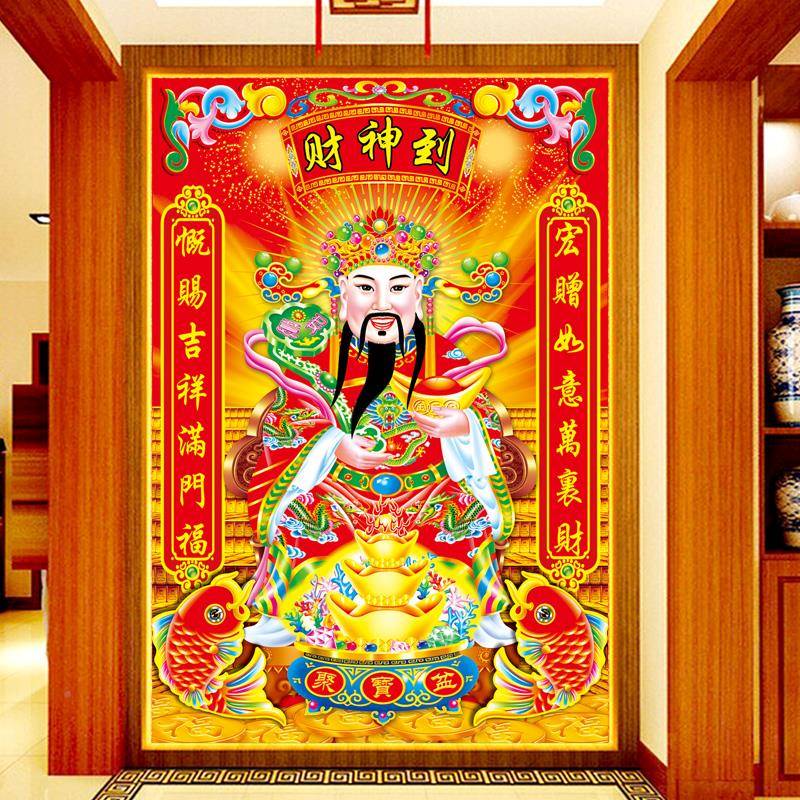 十V4厅5O爷钻石画5d满钻225年新款客F76775M5玄关0到点砖石贴画字