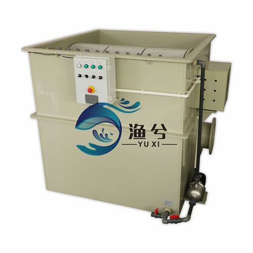 滚筒式微滤机带自动冲洗、工厂化PP材质水产用滚筒微滤机WL120