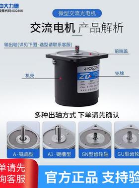 大力德小功率可定位可电DWR中机调速微型直流无刷电机W6-200W