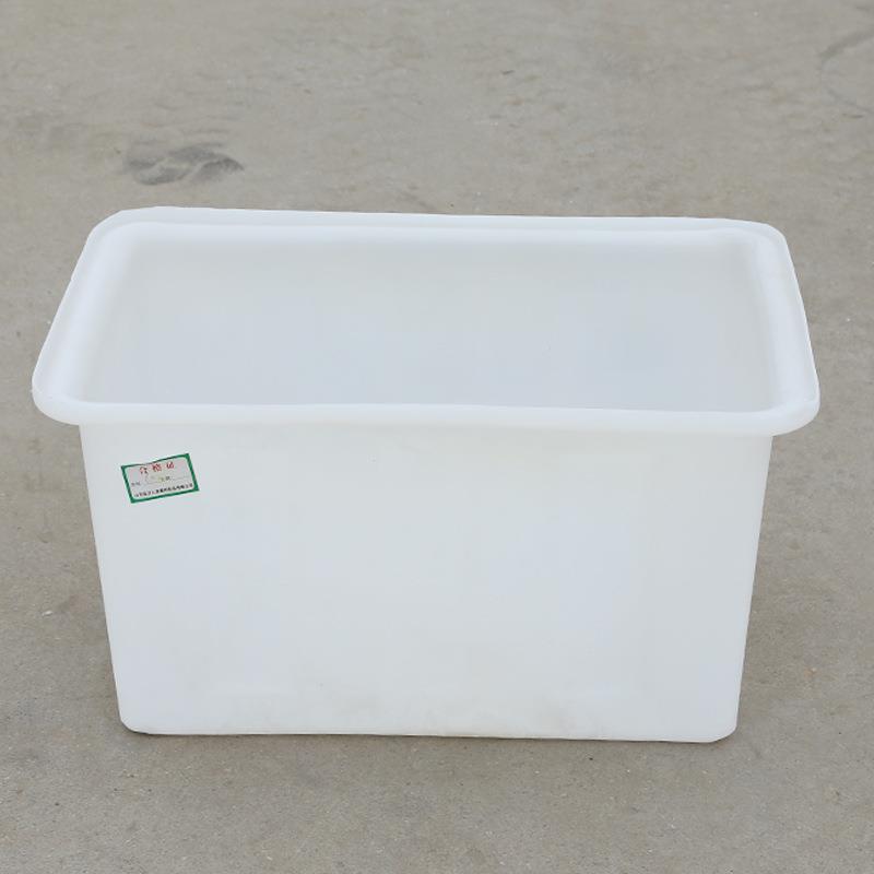 方塑料水箱4摔00l白色加厚防养鱼形YVD水产养殖储水塑料箱周转箱