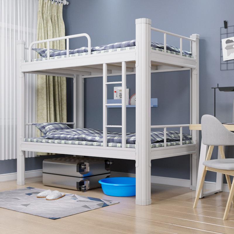 下铺铁员工学生宿舍123双层床床公寓双人床高上低工地钢架床单人