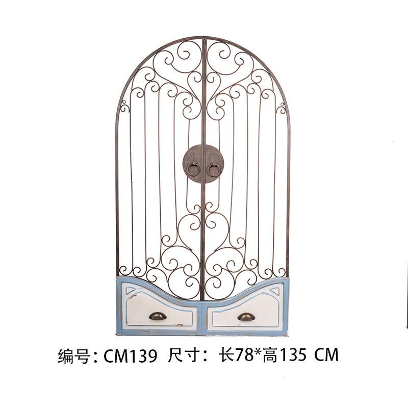 店面园墙面黑板窗框道庭具留言窗户布景装饰品置物架挂假10062509