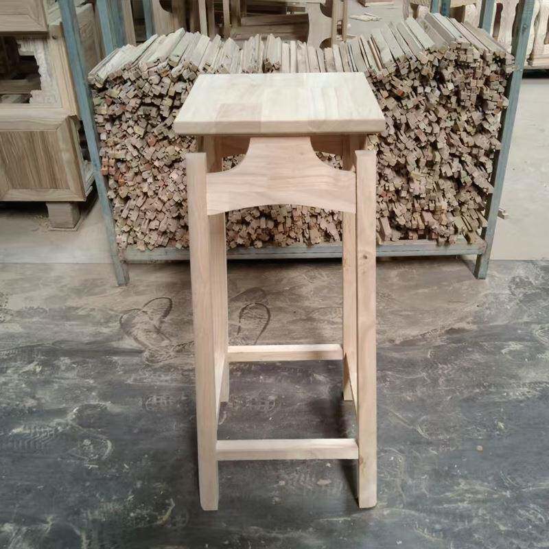 古典中式具实木架白花架中胚家客内厅室落花地式花几白茬盆景植物