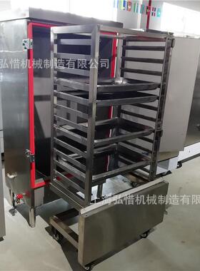直供饭柜单蒸饭箱/双门蒸饭车厂家电蒸箱2盘推449车式蒸饭柜蒸1现