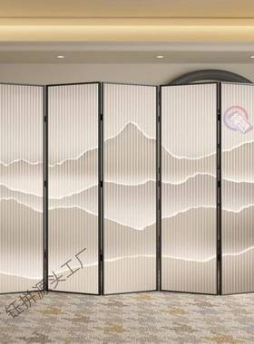 铝合屏风隔断卧客厅入金办户家用RGO室酒店公室遮挡折叠移动双面