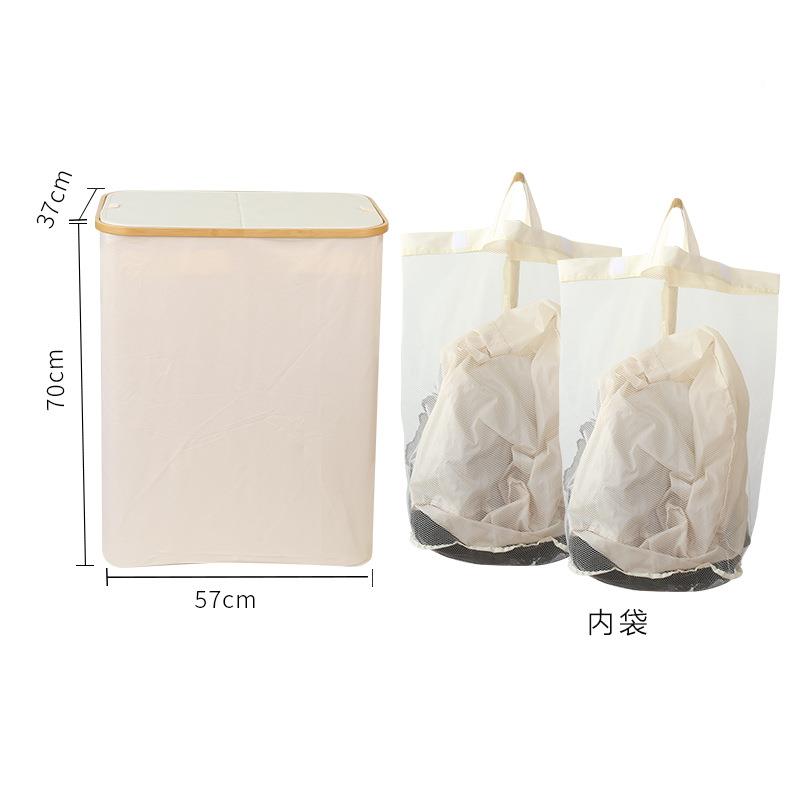 脏衣篮对开收款纳筐简约脏衣盖家用篓脏衣57*37*70篮爆洗衣篮布艺