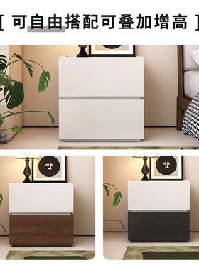 实木焦边糖床家头柜色卧室小型黑新款中古YLY复古床柜家用斗柜具