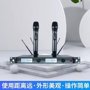 广远距NXX离手学校播无线会议声卡话筒1出拖2外唱歌演持音响麦克