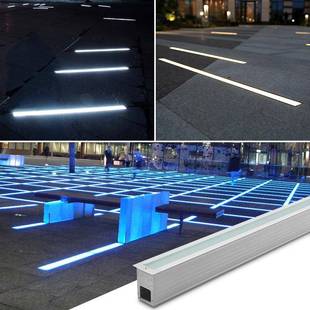 lJG 外洗墙灯户防水广场地面景观rgb不 DMD11ed形锈地条埋灯嵌入式