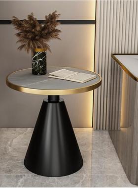 客厅轻奢边几圆形大理石沙型发边角几61428小户床台酒阳店头岩板