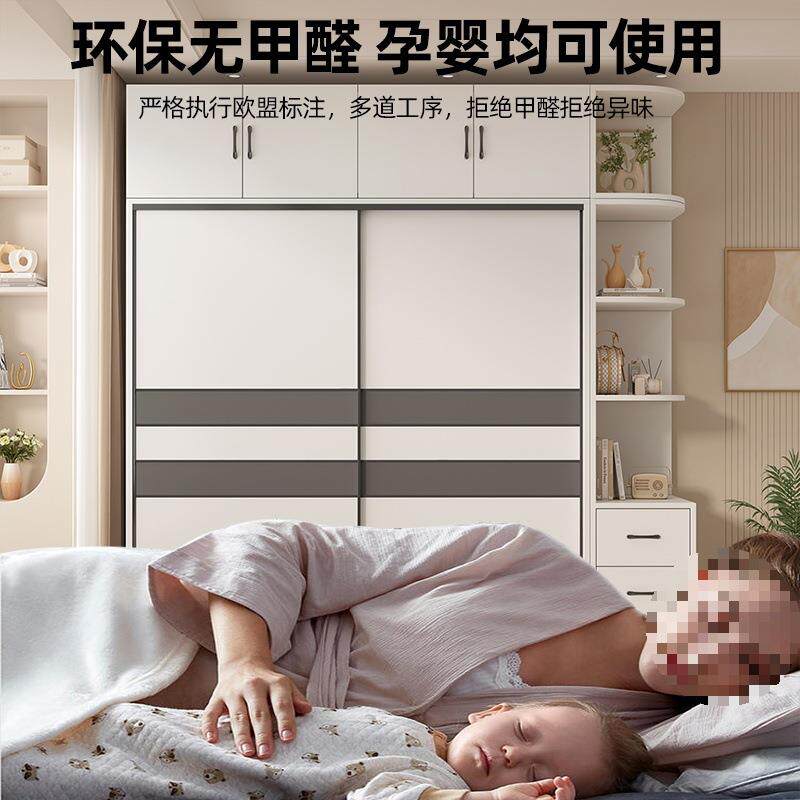 衣柜家卧租室现代简约储物柜推985门简易用大衣拉橱出房小户型收