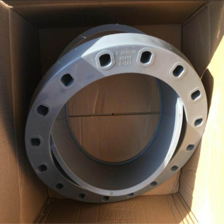PVC法400兰片法兰盘UPVC活套法塑兰料pvc活法动兰DN400040MM16寸