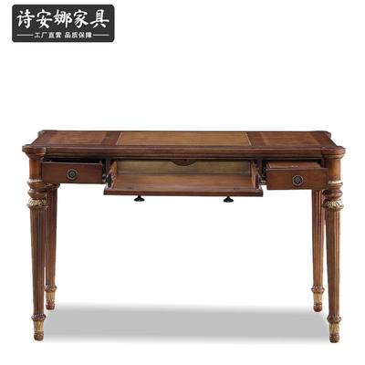 意大AFE利翡雕冷翠系列写字字桌欧书式桌实木刻电脑桌家用写台