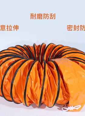 轴流手提排移V动便携式风机45611风管C螺P旋骨架帆布伸缩管油烟机