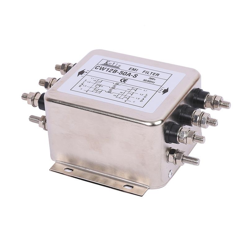 三相ZTJ电源滤波器电源净化滤器380V10A20A130A60ACW2B-S电源过器