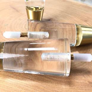 亚克沙发脚橱具柜脚水晶脚透明柜家支脚带五金套撑脚茶几脚力金属