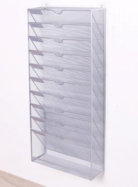 壁挂多层文金件架铁文件艺筐属A4纳57406文件栏学生书本收架杂志