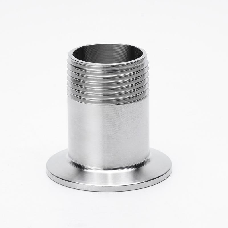 30/316不锈4钢螺快装外丝接头卫生SET级卡箍卡盘外纹端头外接牙头
